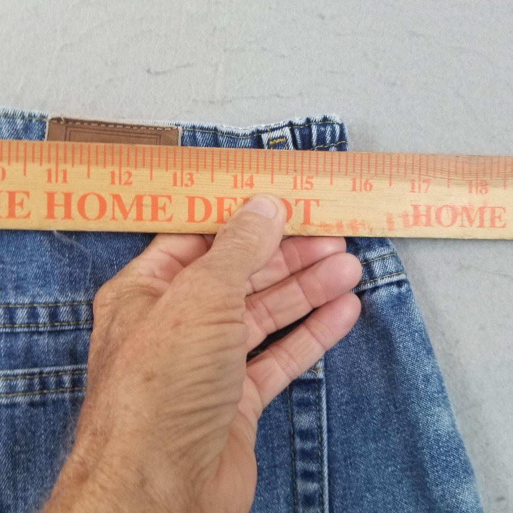 L.L. Bean Jeans Womens 14R Blue High Rise Relaxed Tapered Comfort Waist Denim - Picture 7 of 13